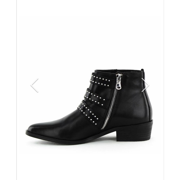 AQUA Black Studded Boots - Picture 6 of 8